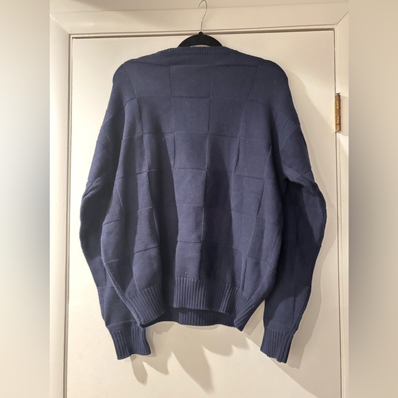 PIVOT RULES Vintage Navy Crewneck Golf Clubs Putters Cotton Sweater Men’s Medium - Picture 3 of 5